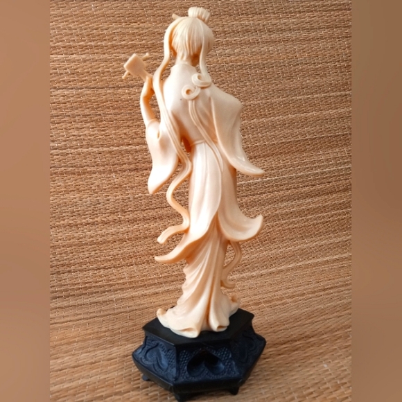 Depose Italy Asian musician figurine resin art sculpture vintage VTG decor - Picture 2 of 4